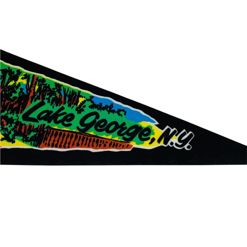 Vintage Magic Forest Amusement Park Lake George NY Black Pennant | 2 LEFT! - Picture 6 of 9